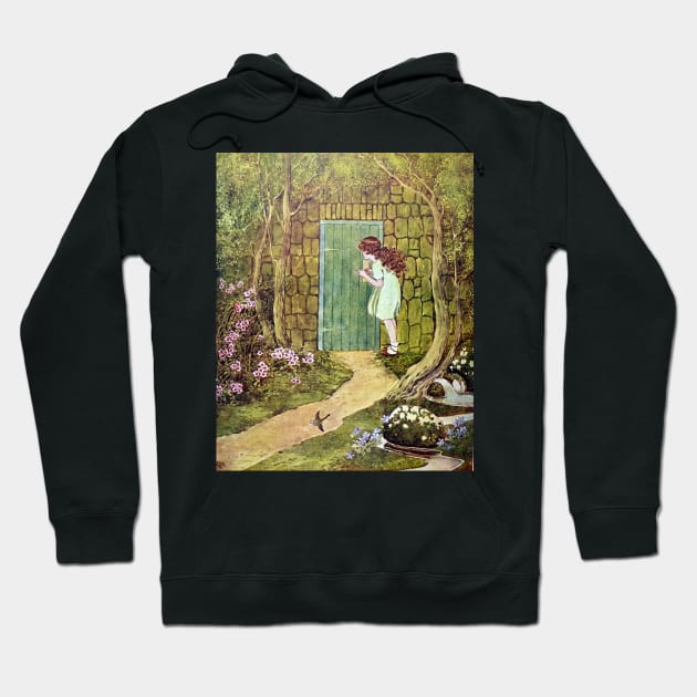 The Little Green Door - Ida Rentoul Outhwaite Hoodie by forgottenbeauty